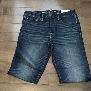 American Eagle Airflex Straight Jeans - Dark Wash